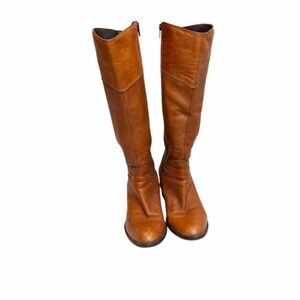 Tall Leather Brown Boots